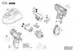 Bosch 3 601 J92 900 Gsr 10,8 V-Li Cordless Screwdriver 10.8 V / Eu Spare Parts